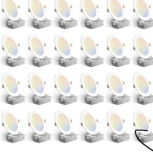 24 Pack 6 inches RECESSED LED SLIM PANEL LIGHTS 12w